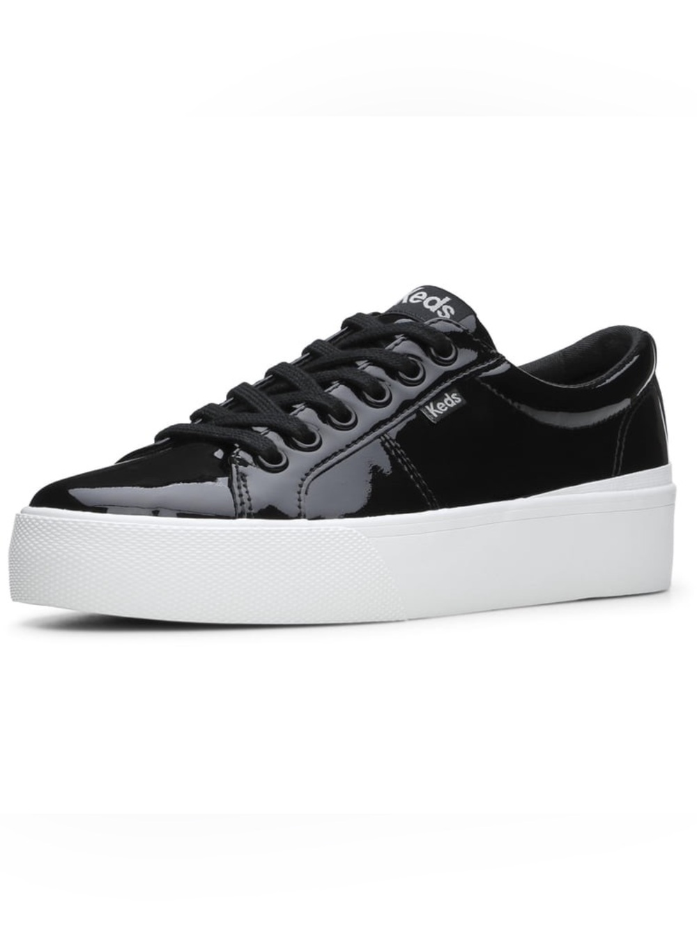 Keds Women's Jump Kick Duo Black Patent Platform Sneaker. Brand New W/O Box